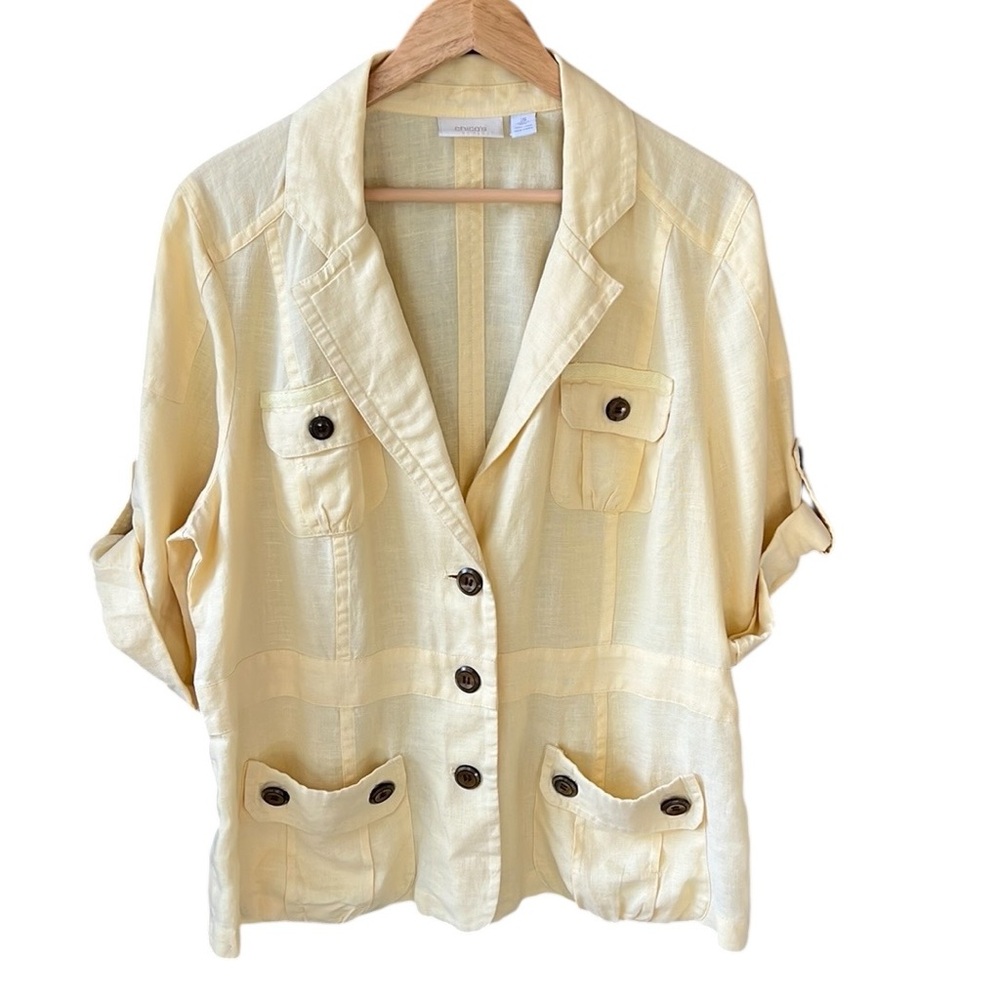 Chico's Cream Utility Jacket